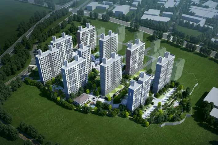 창원진해 비전시티 우방아이유쉘 단지 사진