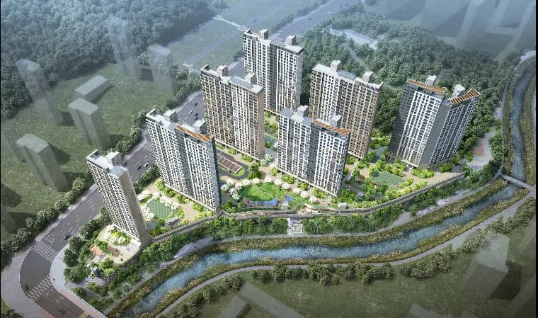 계룡대실지구 2블록 공공분양주택 단지 사진