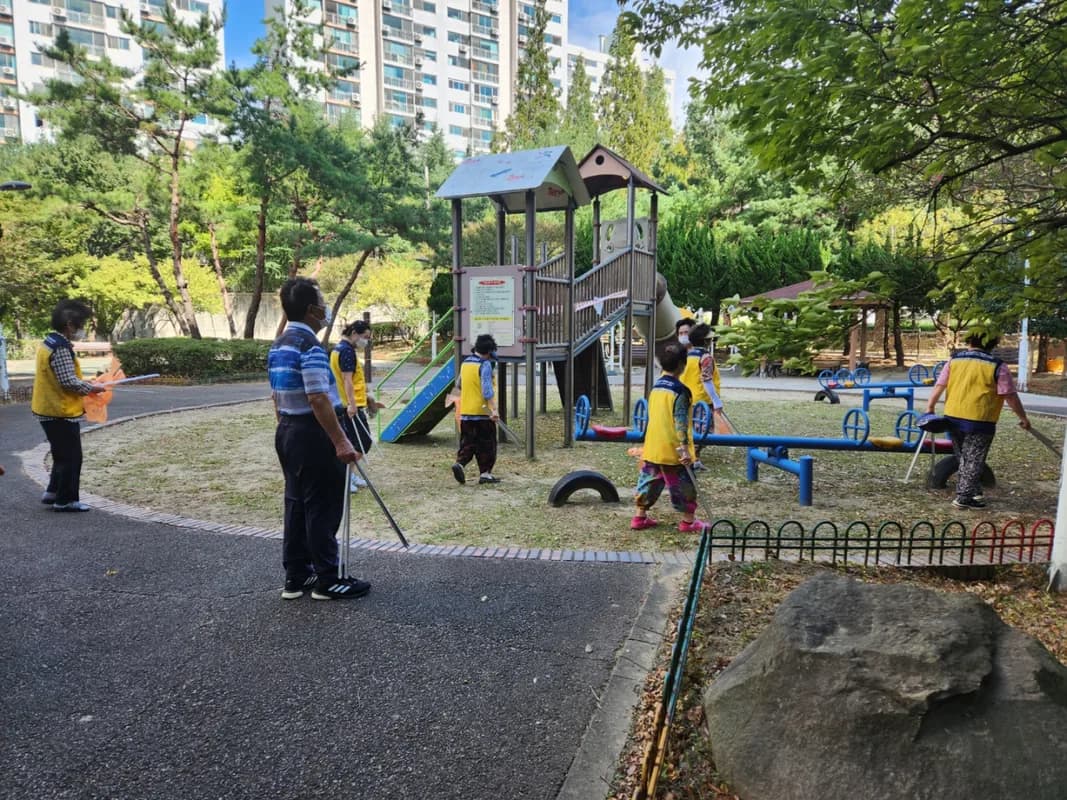 주택관리공단 광주 동림 2단지 페인팅 아트 진행