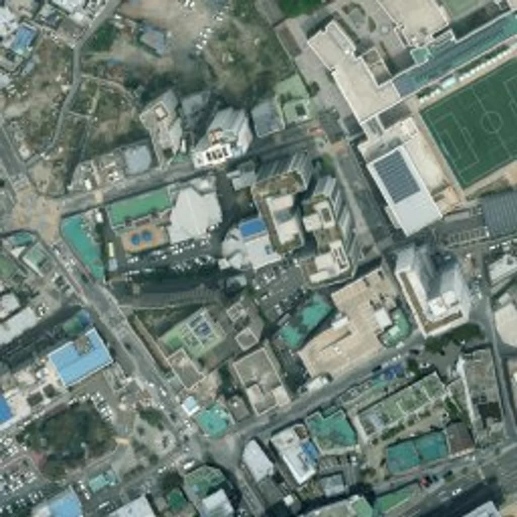 오티에르 해운대 위성 사진