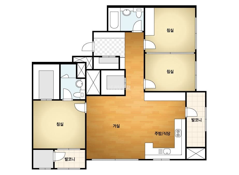 경상남도 김해시 삼문동 신장유일동미라주더파크 아파트 99C㎡ 30평형대