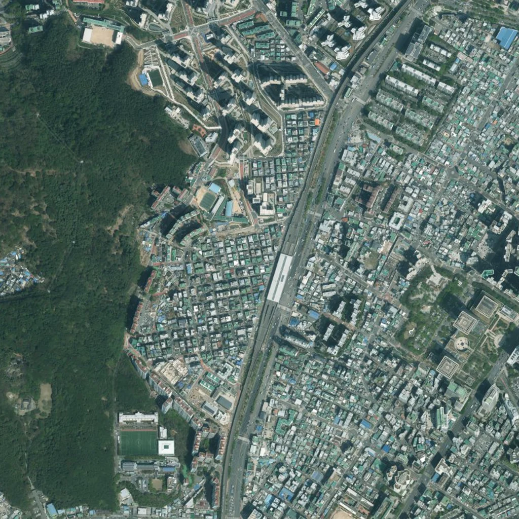 부산 연제구 거제4 재개발 현재 위성사진