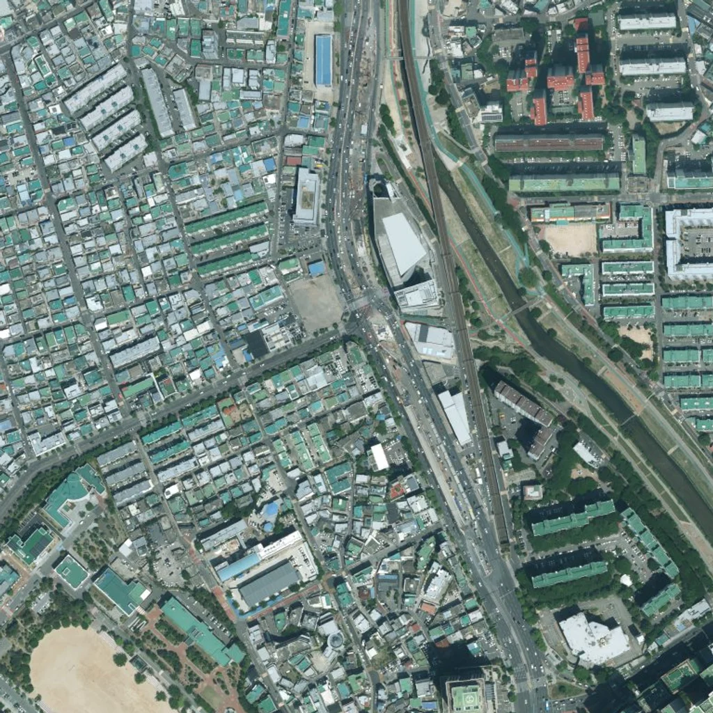 부산 동래구 사직4 재개발 현재 위성사진