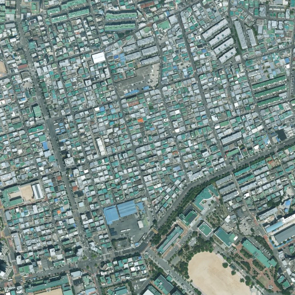 부산 동래구 사직5 재개발 현재 위성사진