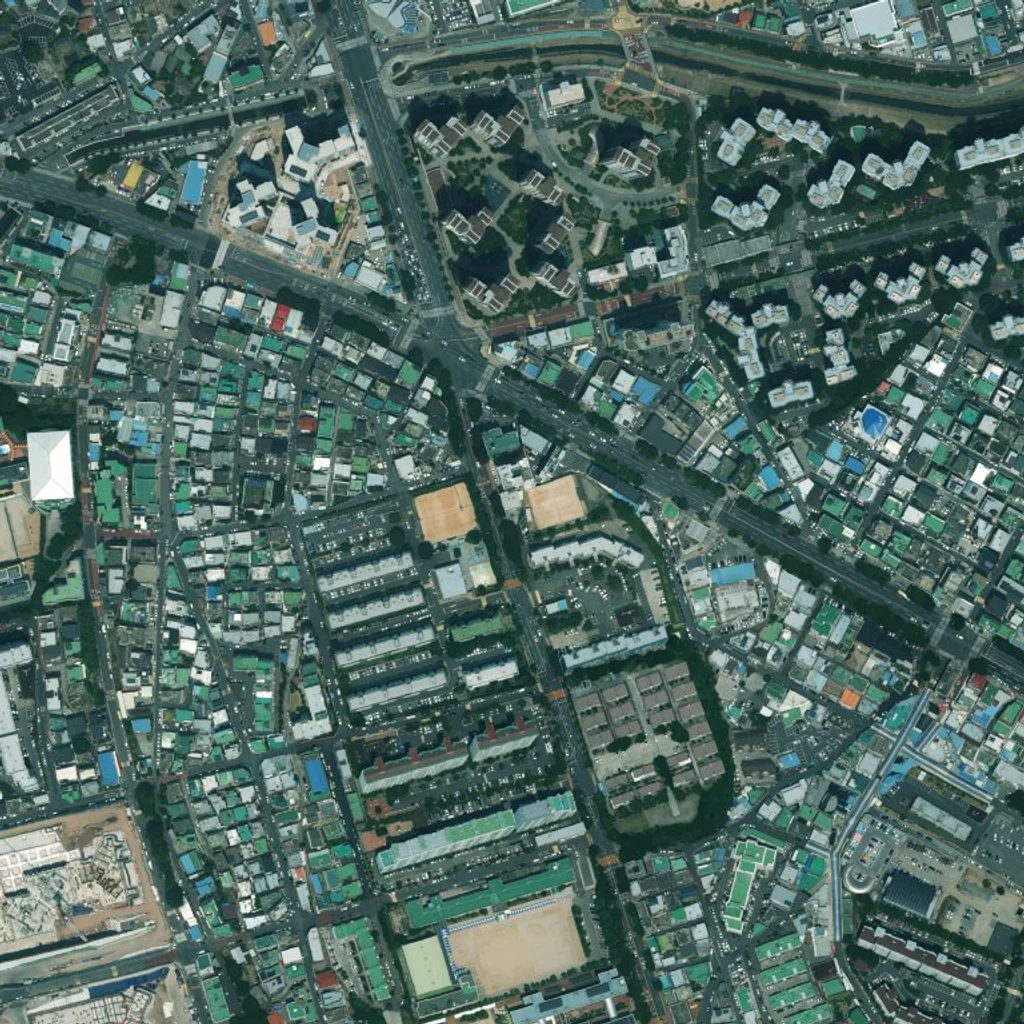 울산 남구 B-07 재개발 현재 위성사진