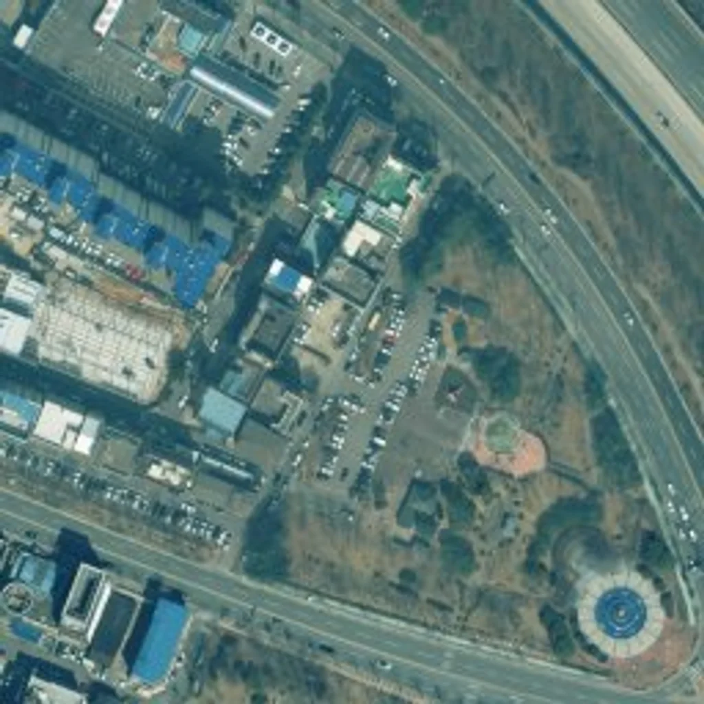 위성사진 © VWorld 구미IC 광신프로그레스 현재 위성사진
