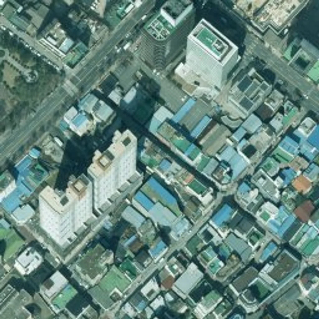 충장 로머스파크 헤리티지 주상복합 아파트 현재 위성사진