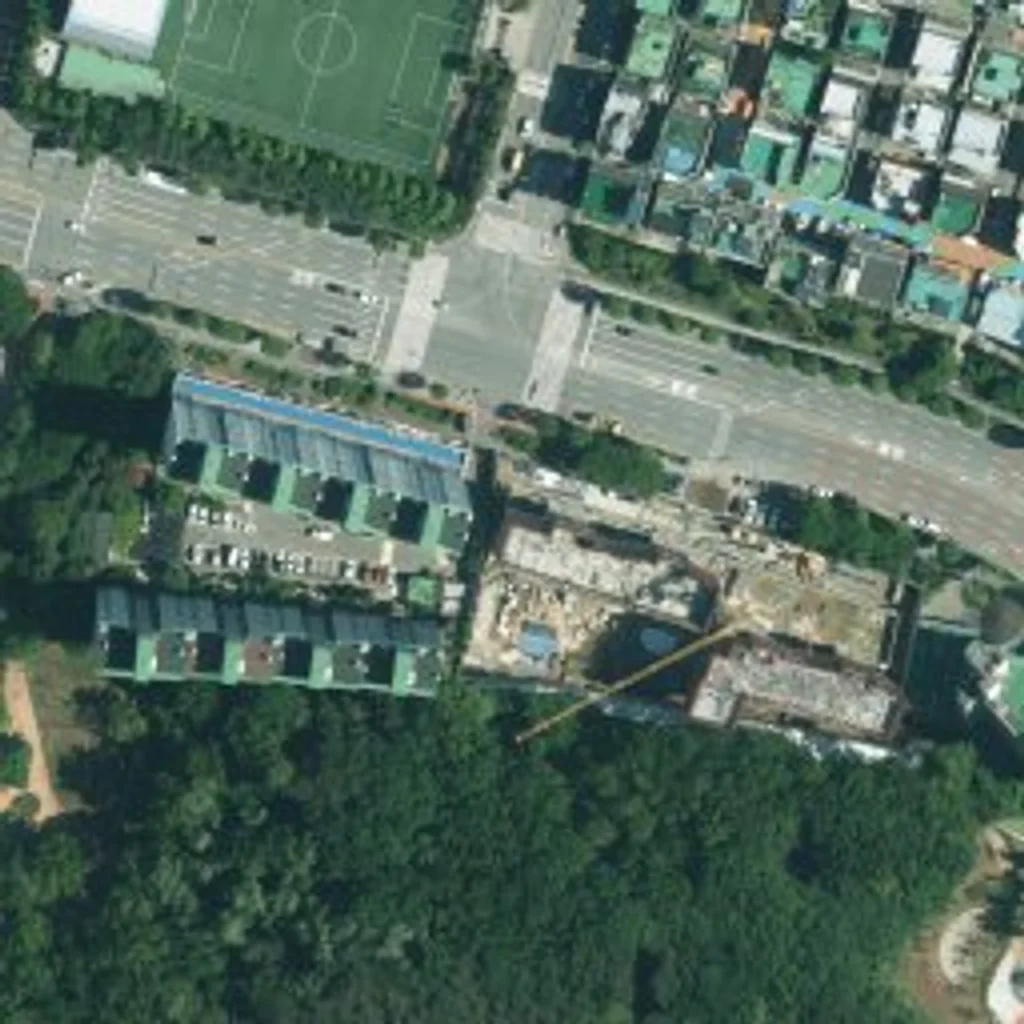 위성사진 © VWorld 연수 월드메르디앙 어반포레 현재 위성사진