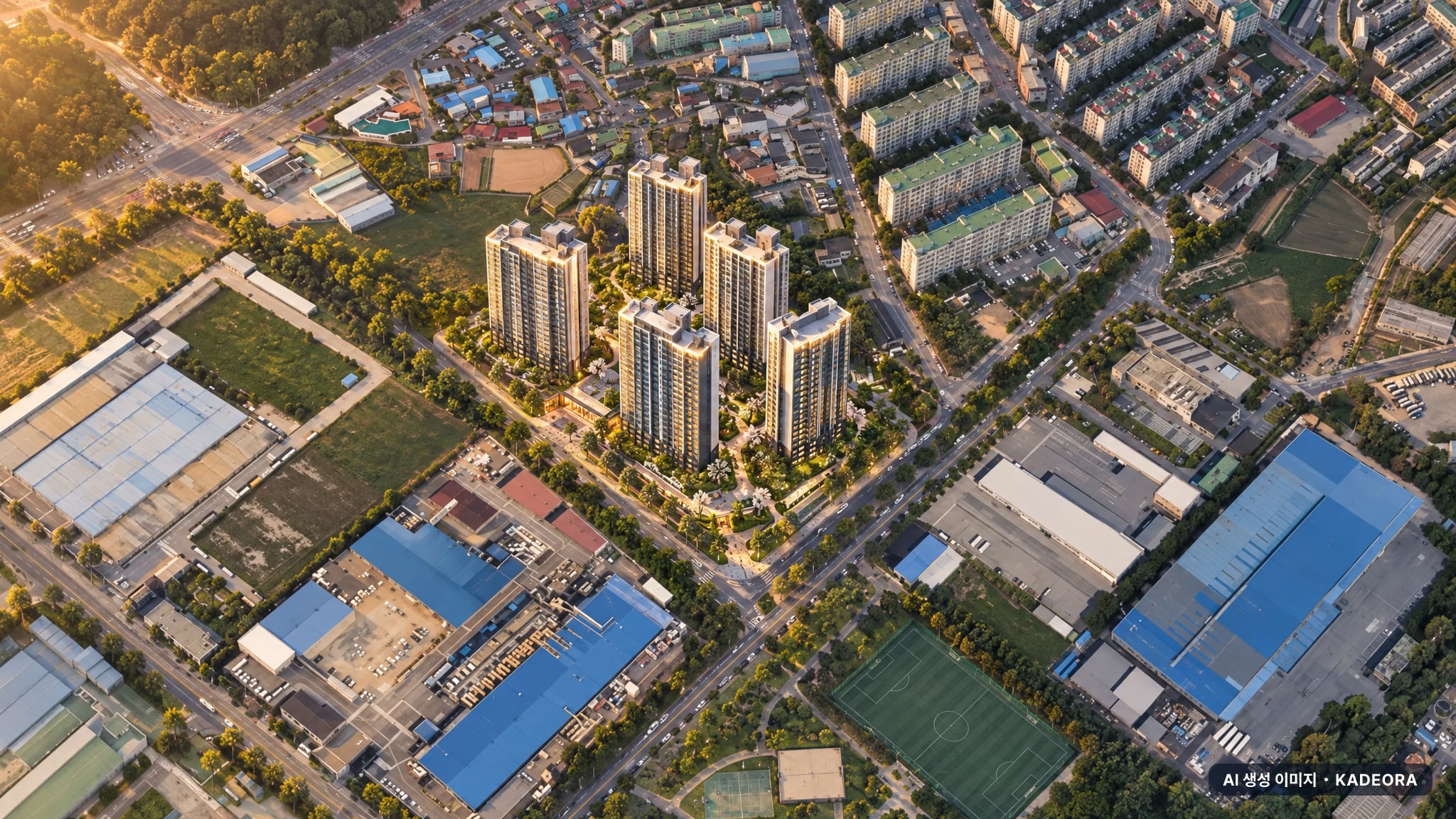 익산 펠리피아 조감도 AI 상상도(노을 항공) — 전북 익산시 착공 572세대