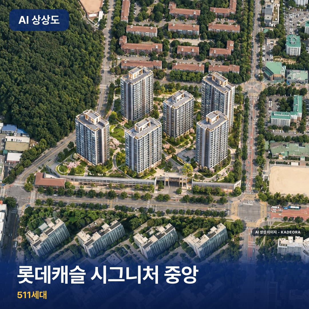 롯데캐슬 시그니처 중앙 AI 상상도
