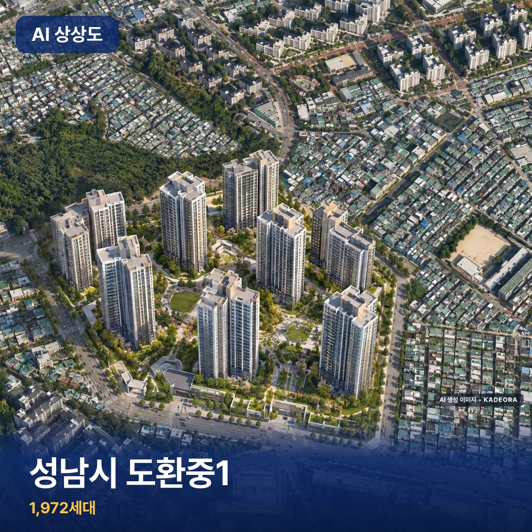 성남시 도환중1 단지 썸네일 — AI 생성 이미지