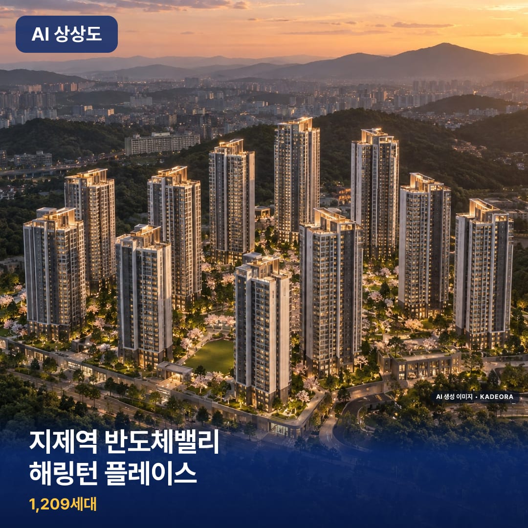 지제역 반도체밸리 해링턴 플레이스 AI 상상도