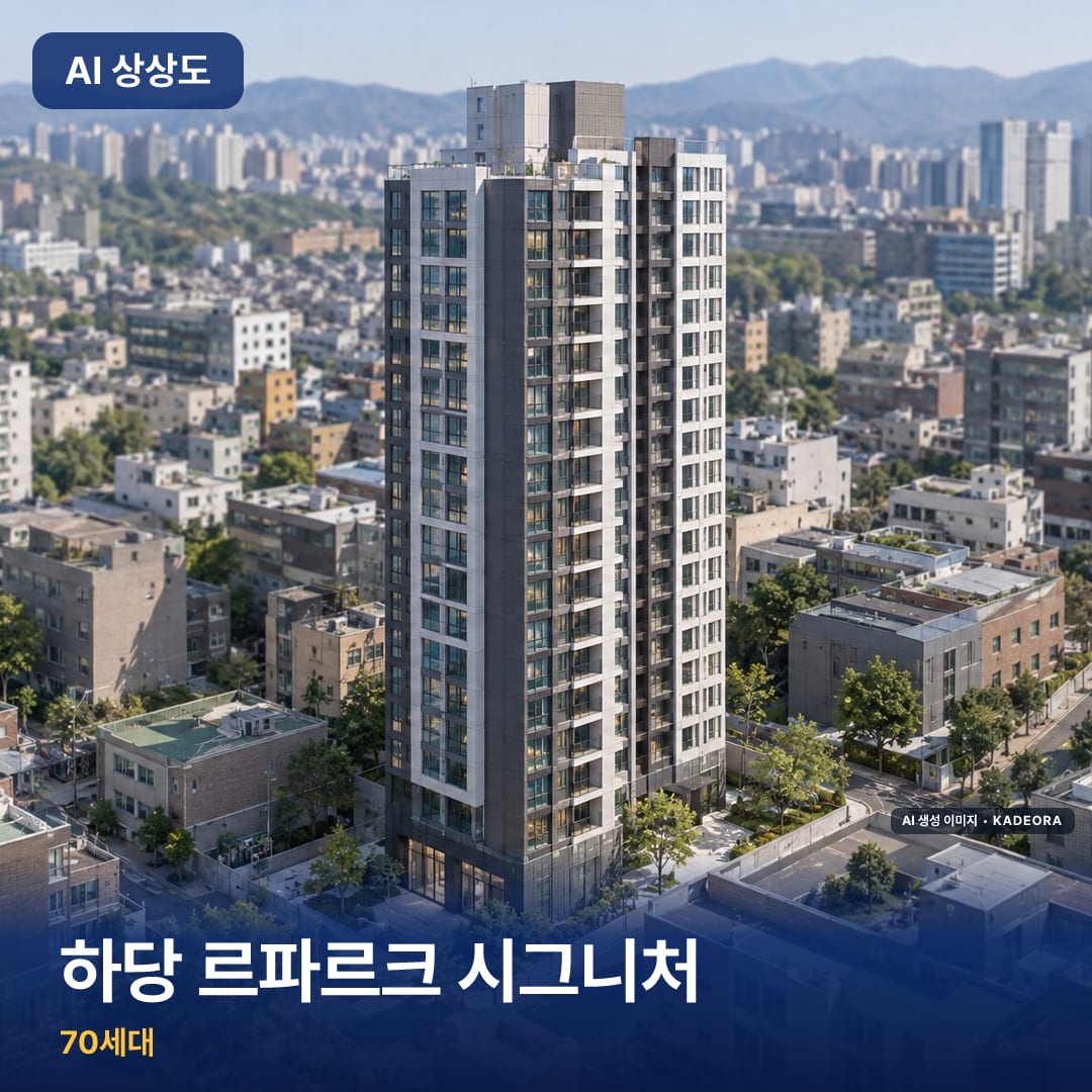하당 르파르크 시그니처 단지 썸네일 — AI 생성 이미지