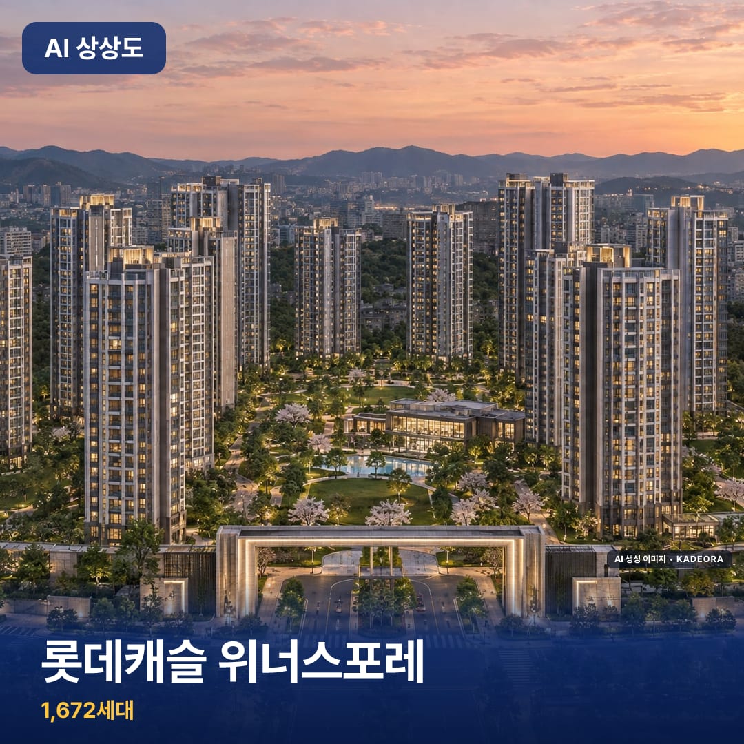 롯데캐슬 위너스포레 단지 썸네일 — AI 생성 이미지