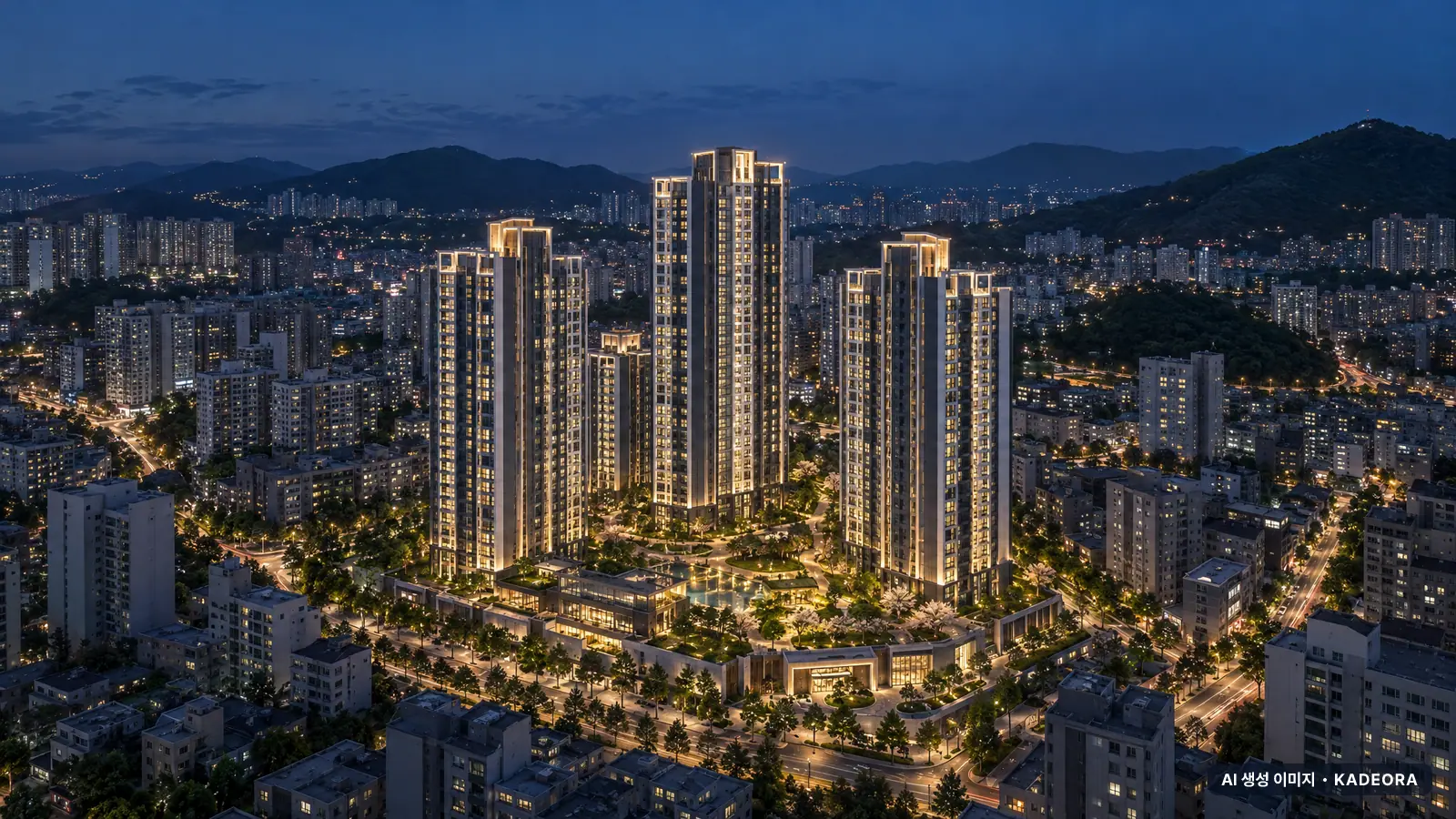 부산 남구 분포목련아파트 가로주택정비 단지 전경 AI 상상도 — 남구 용호동 355세대
