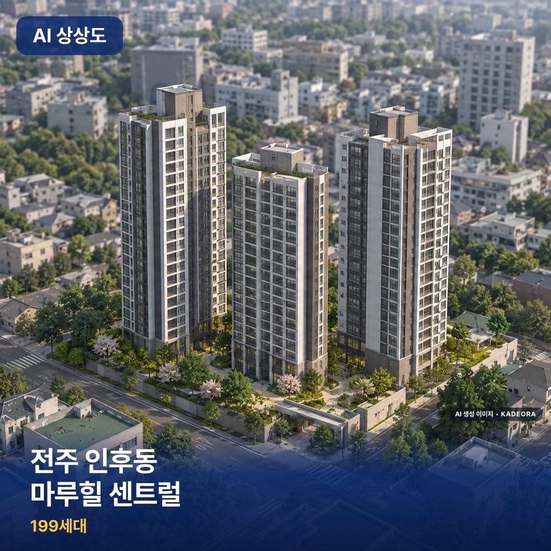 전주 인후동 마루힐 센트럴 AI 상상도