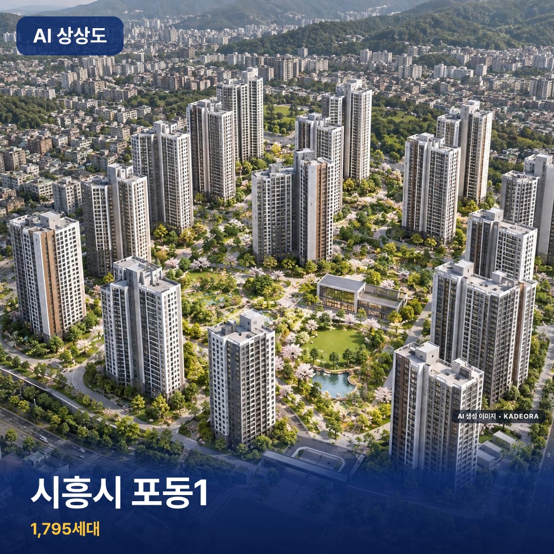 시흥시 포동1 완공 AI 상상도 카드