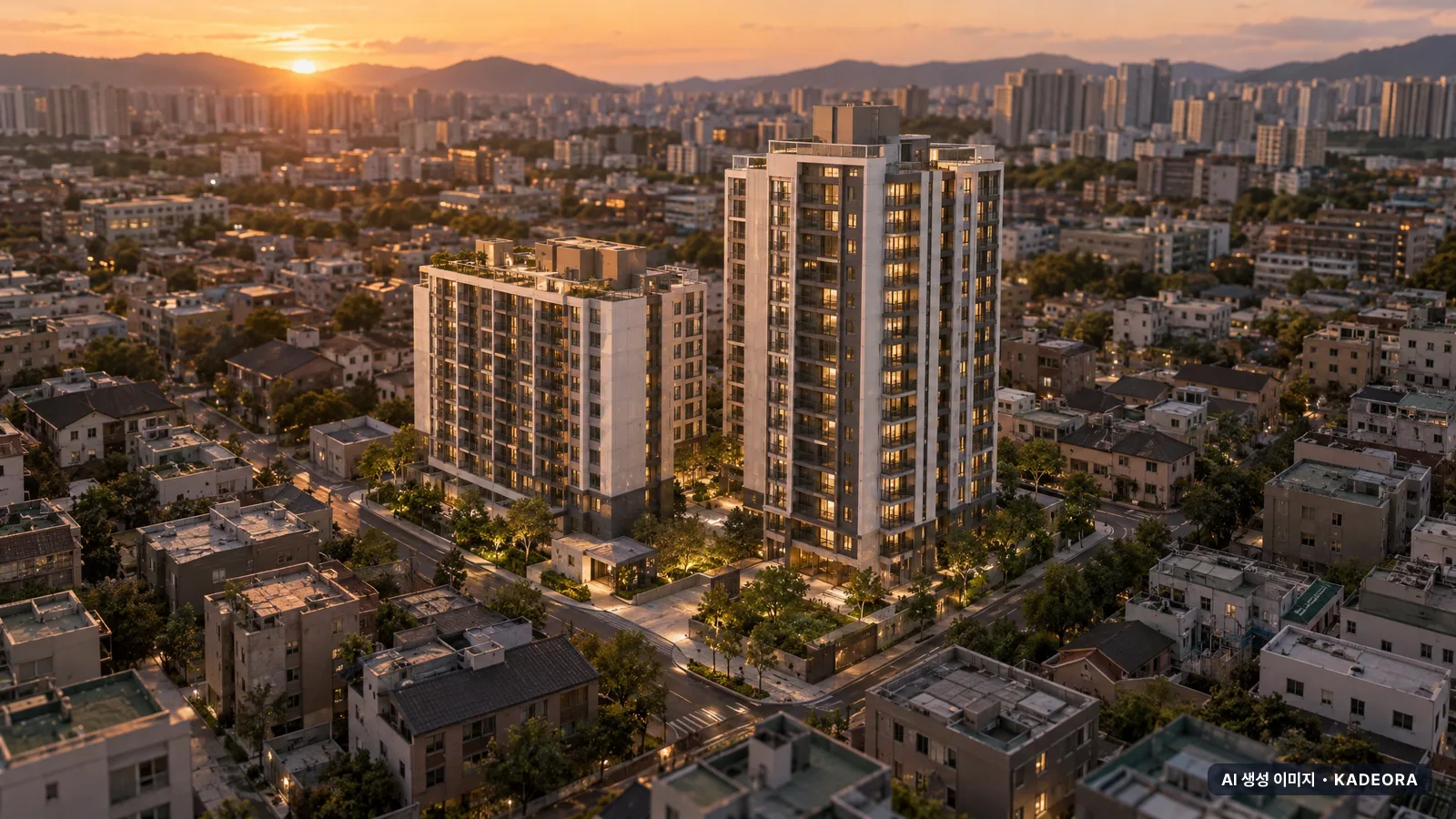 부산 남구 대연1 가로주택정비 2개동·총 189세대 기준 AI 상상도(노을 항공) — 실제와 다를 수 있음