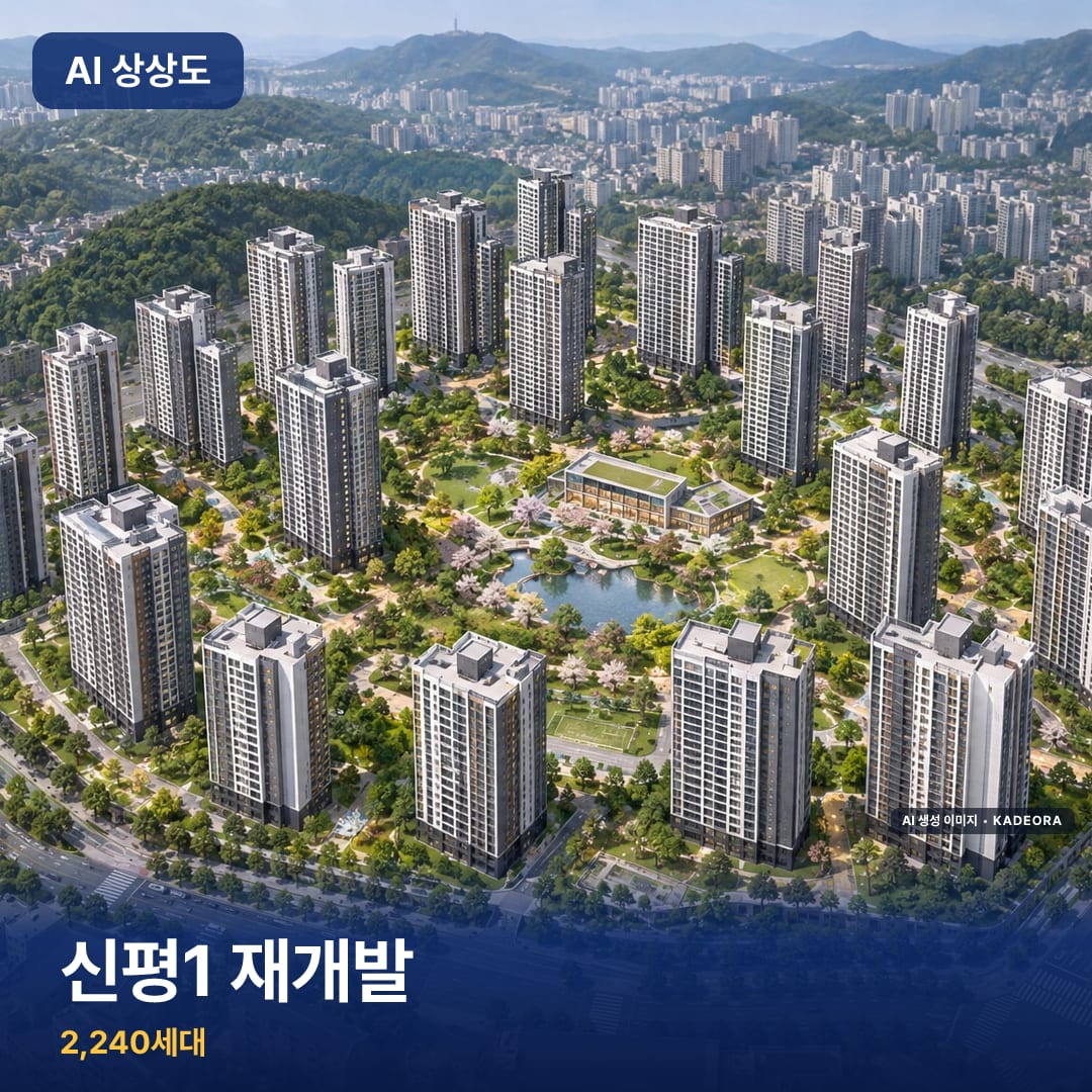 신평1 재개발 단지 썸네일 — AI 생성 이미지
