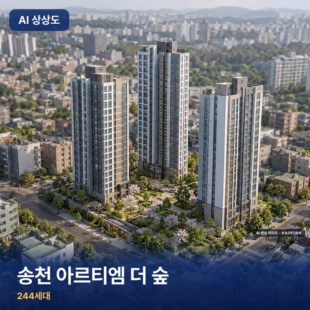 송천 아르티엠 더 숲 AI 상상도