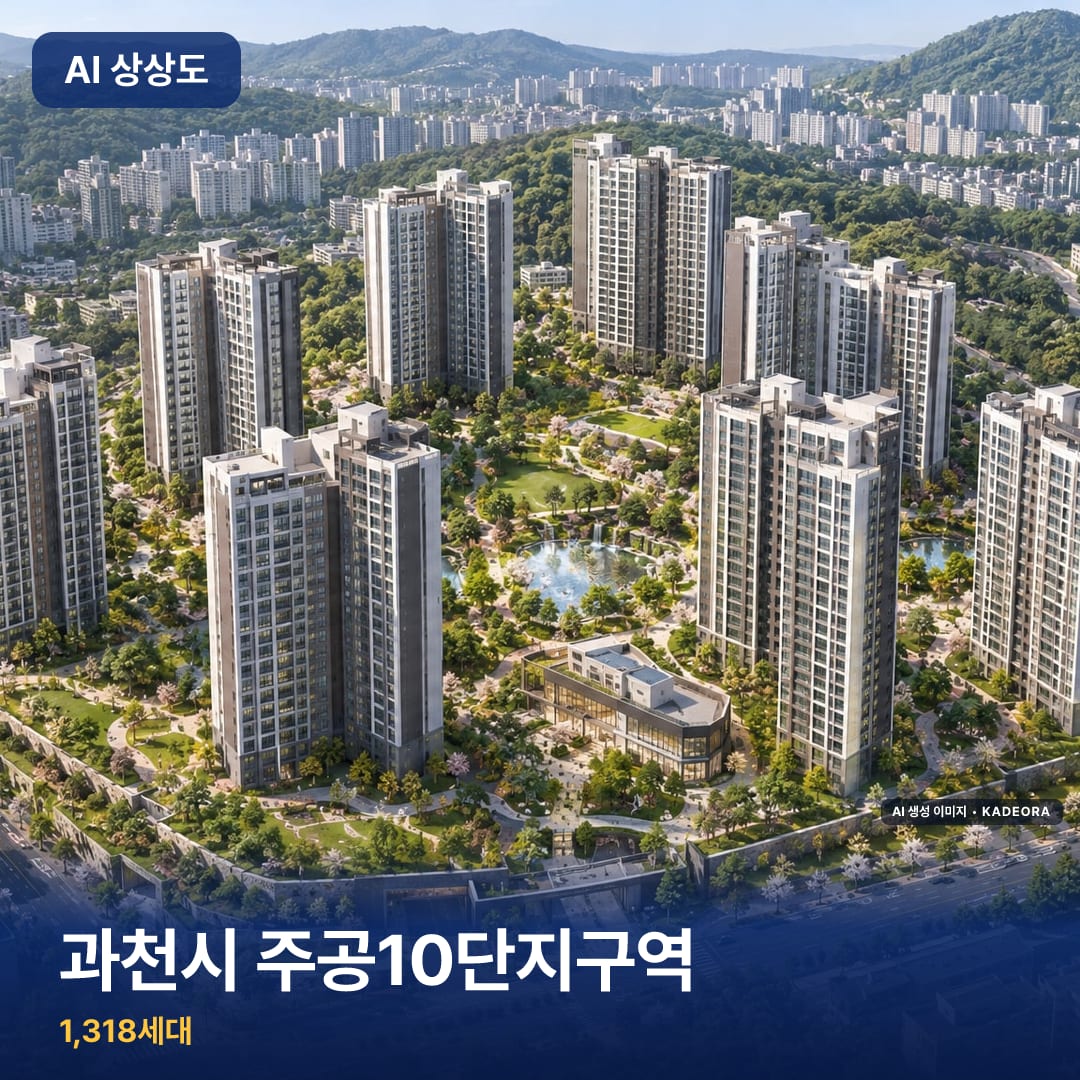 과천시 주공10단지구역 단지 썸네일 — AI 생성 이미지