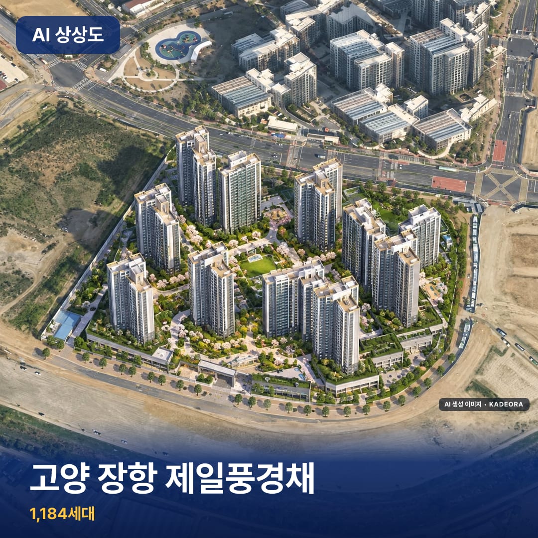 고양 장항 제일풍경채 AI 상상도