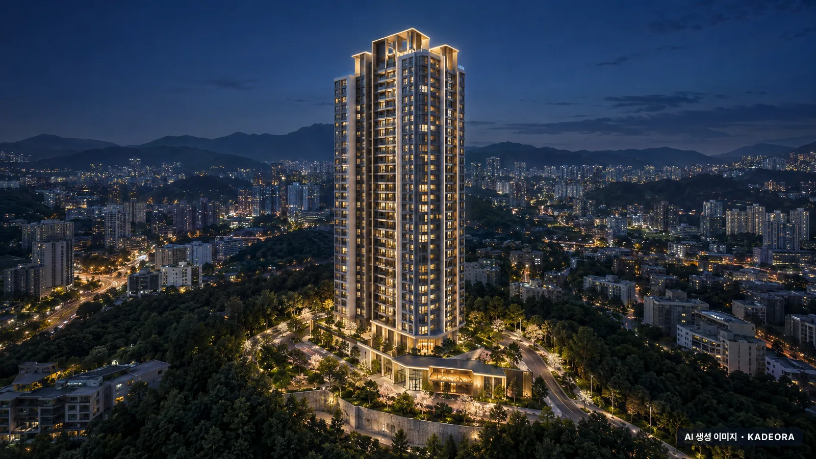 무거 비스타동원 단지 전경 AI 상상도 — 남구 무거동 481세대