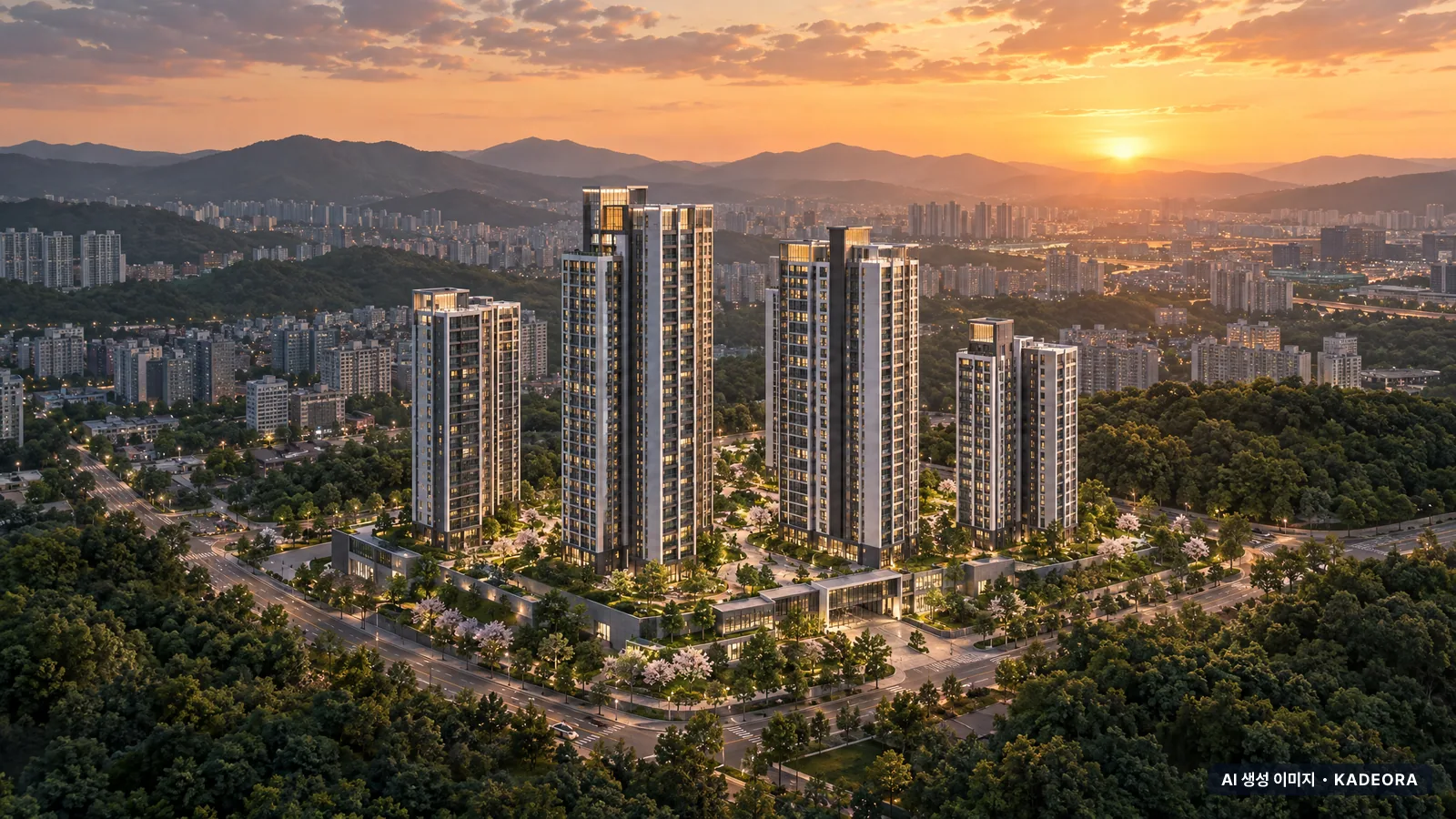 군포대야미지구 A-1블록 6년 분양전환공공임대주택(본청약) 5개동·이번 377세대 공급 기준 AI 상상도(노을 항공) — 실제와 다를 수 있음