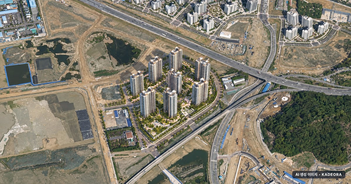 시티오씨엘 6단지 단지 전경 AI 상상도 — 미추홀구 학익동 1,734세대