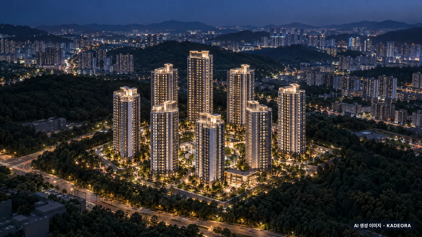 시티오씨엘 6단지 단지 전경 AI 상상도 — 미추홀구 학익동 1,734세대