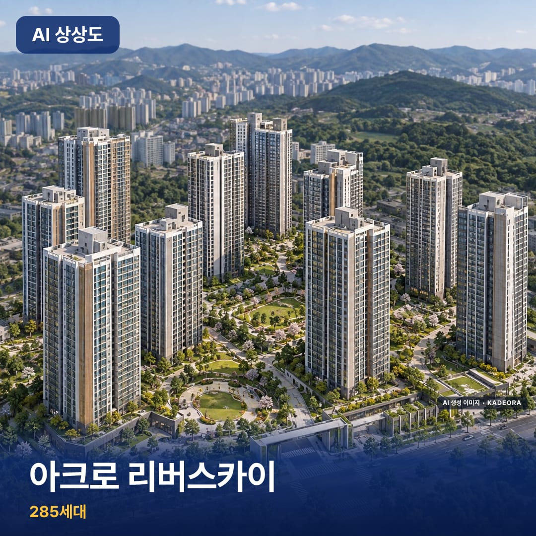 아크로 리버스카이 단지 썸네일 — AI 생성 이미지