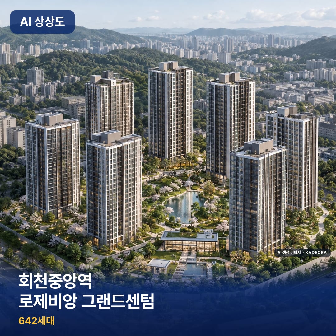 회천중앙역 로제비앙 그랜드센텀 AI 상상도
