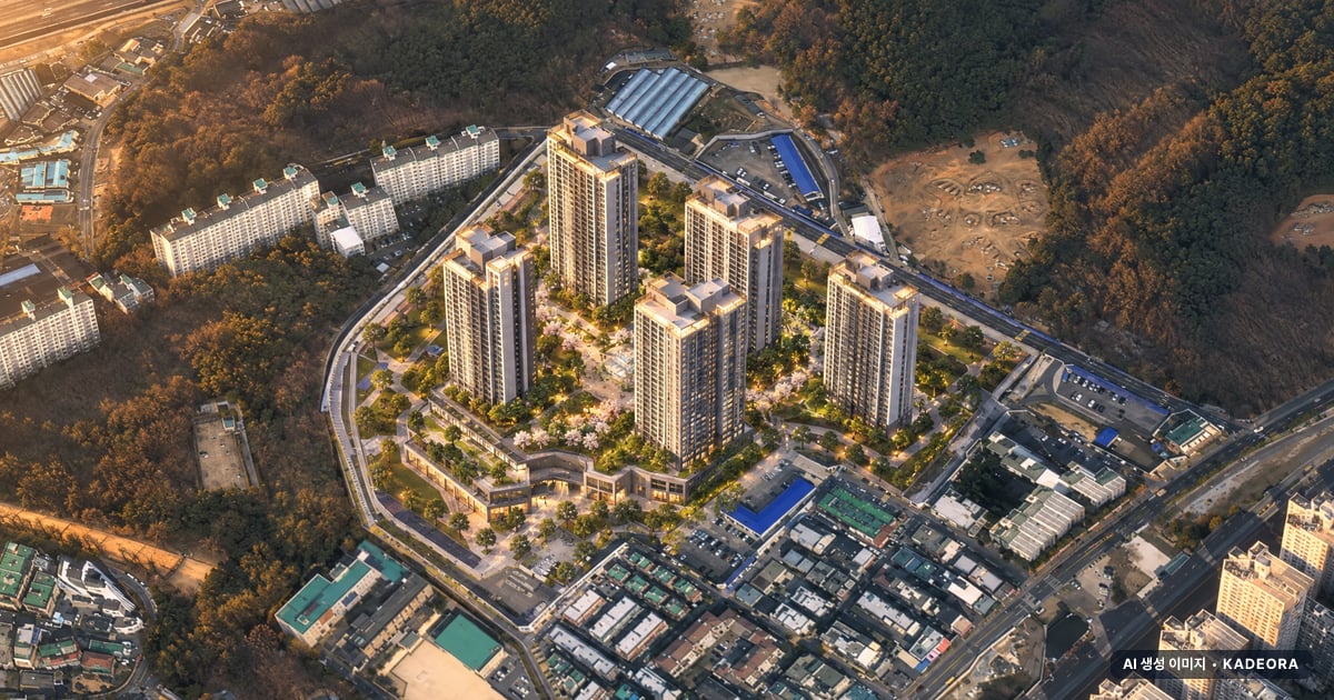 고양 더샵포레나 17개동·최고 35층·총 2,601세대(이번 636세대 공급) 기준 AI 상상도 — 실제와 다를 수 있음 고양 더샵포레나 17개동·최고 35층·총 2,601세대(이번 636세대 공급) 기준 AI 상상도(노을 항공) — 실제와 다를 수 있음