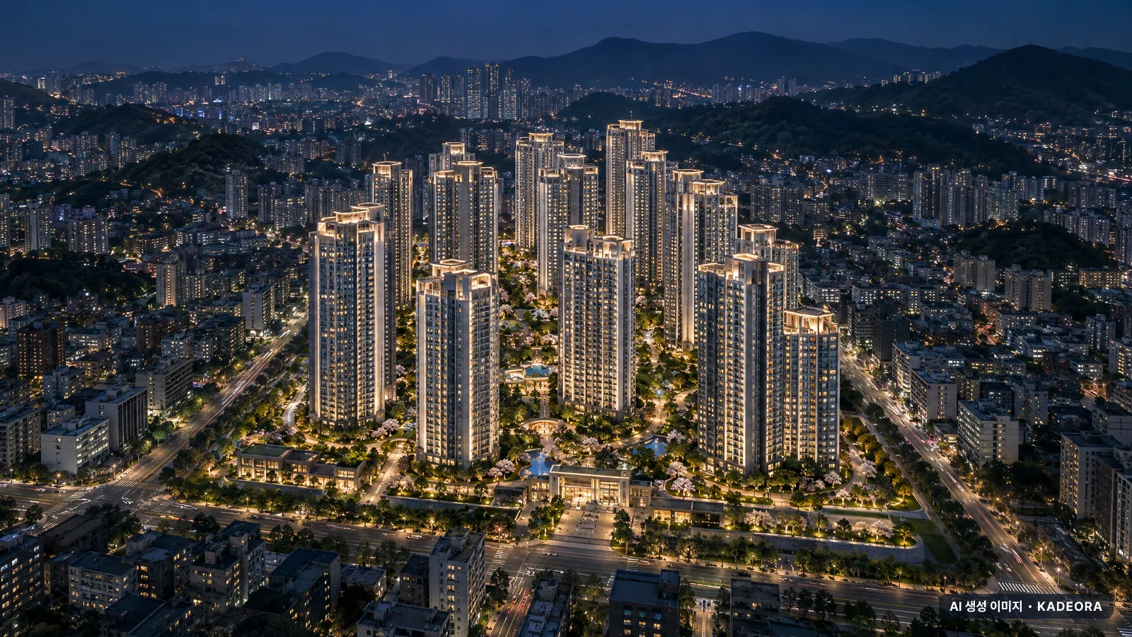 성남시 상대원2 단지 전경 AI 상상도 — 성남시 상대원동 4,470세대