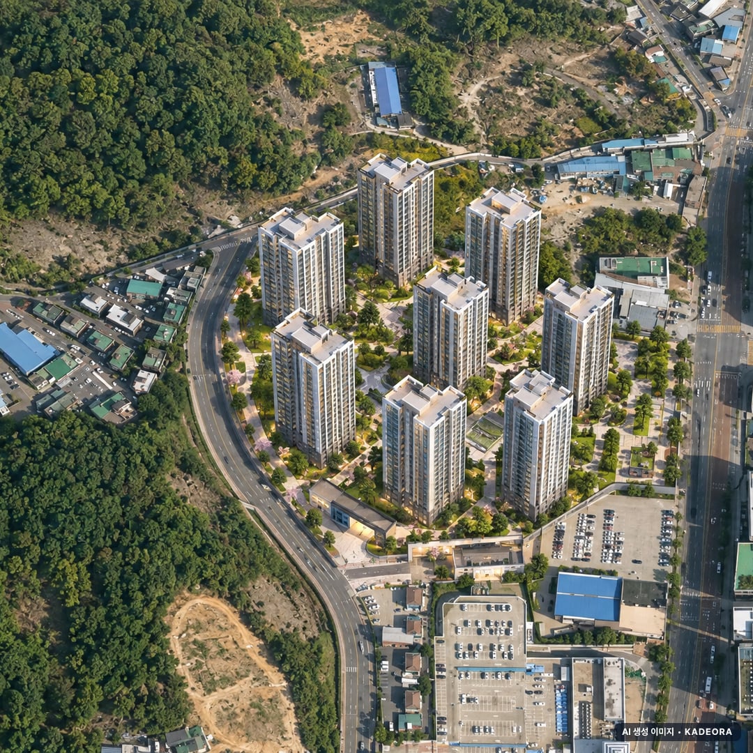 풍무역 롯데캐슬 시그니처 단지 전경 AI 상상도(주간 항공) — 경기 김포시 착공 720세대