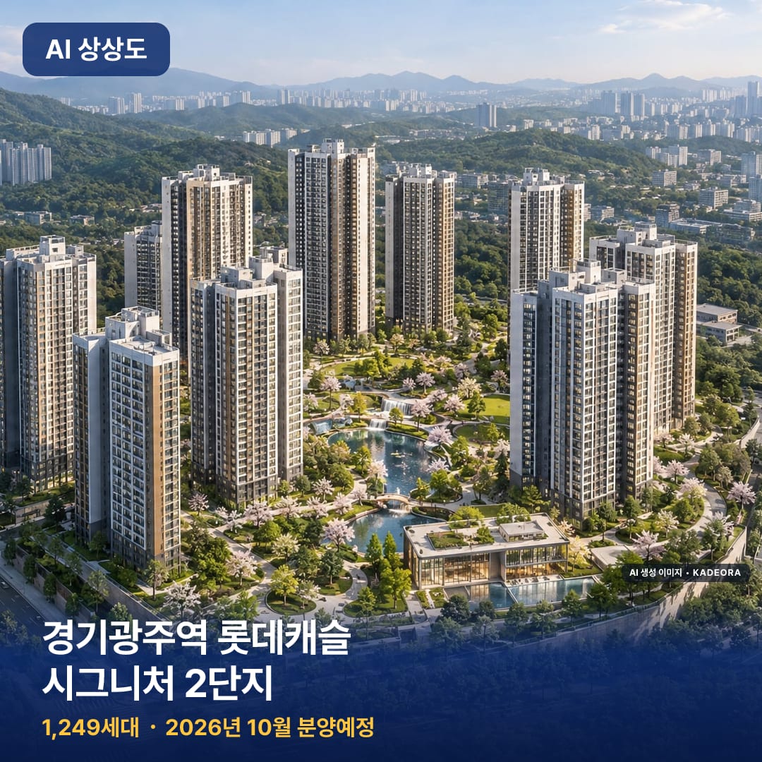 경기광주역 롯데캐슬 시그니처 2단지 단지 썸네일 — AI 생성 이미지