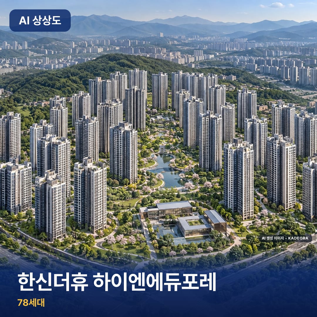 한신더휴 하이엔에듀포레 단지 썸네일 — AI 생성 이미지