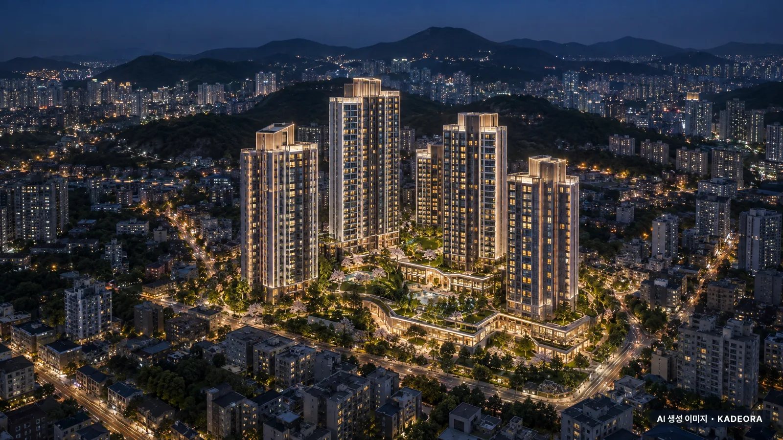 파주시 문산3리지구 단지 전경 AI 상상도 — 파주시 문산읍 903세대