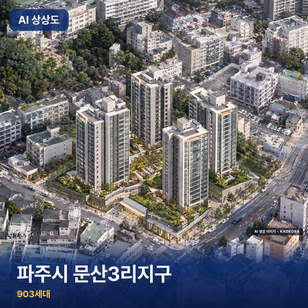 파주시 문산3리지구 단지 썸네일 — AI 생성 이미지