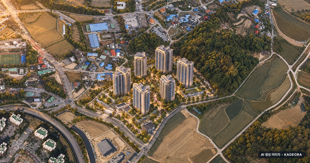 부발역 에피트 에디션 7개동·최고 26층·총 706세대 기준 AI 상상도(노을 항공) — 실제와 다를 수 있음