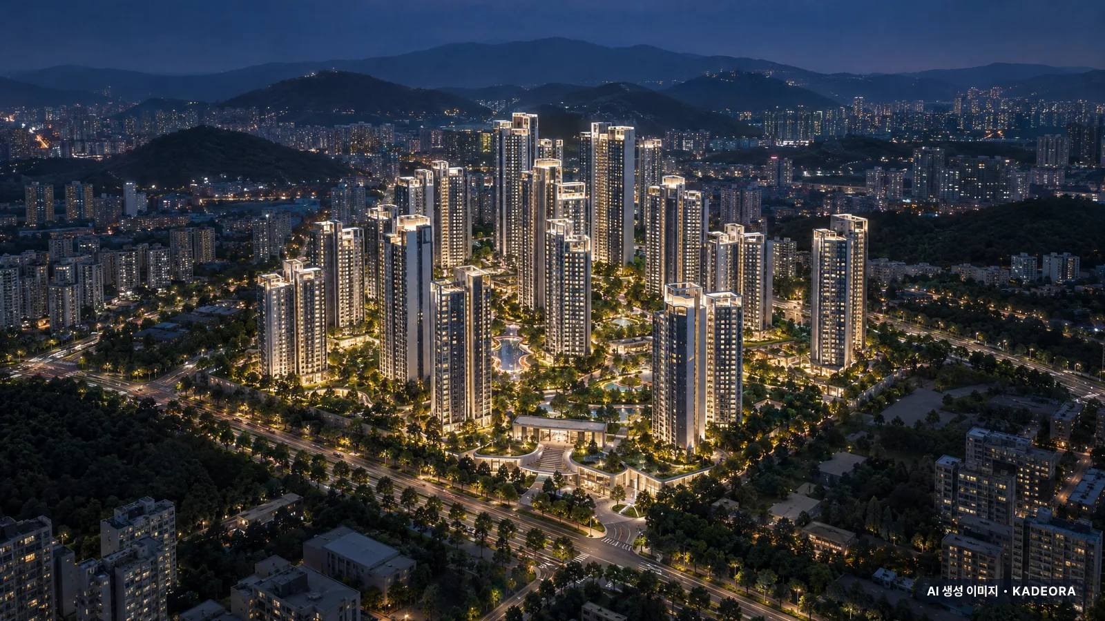 원주 푸르지오 더 센트럴 단지 전경 AI 상상도 — 원주시 원동 1,273세대