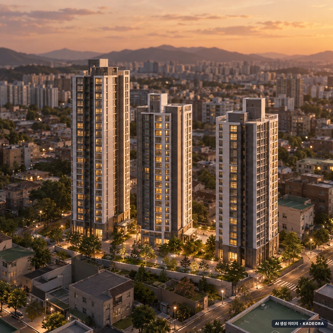 울산역 폴리시아 아이유쉘 3개동·최고 26층·총 357세대 기준 AI 상상도(노을 항공) — 실제와 다를 수 있음