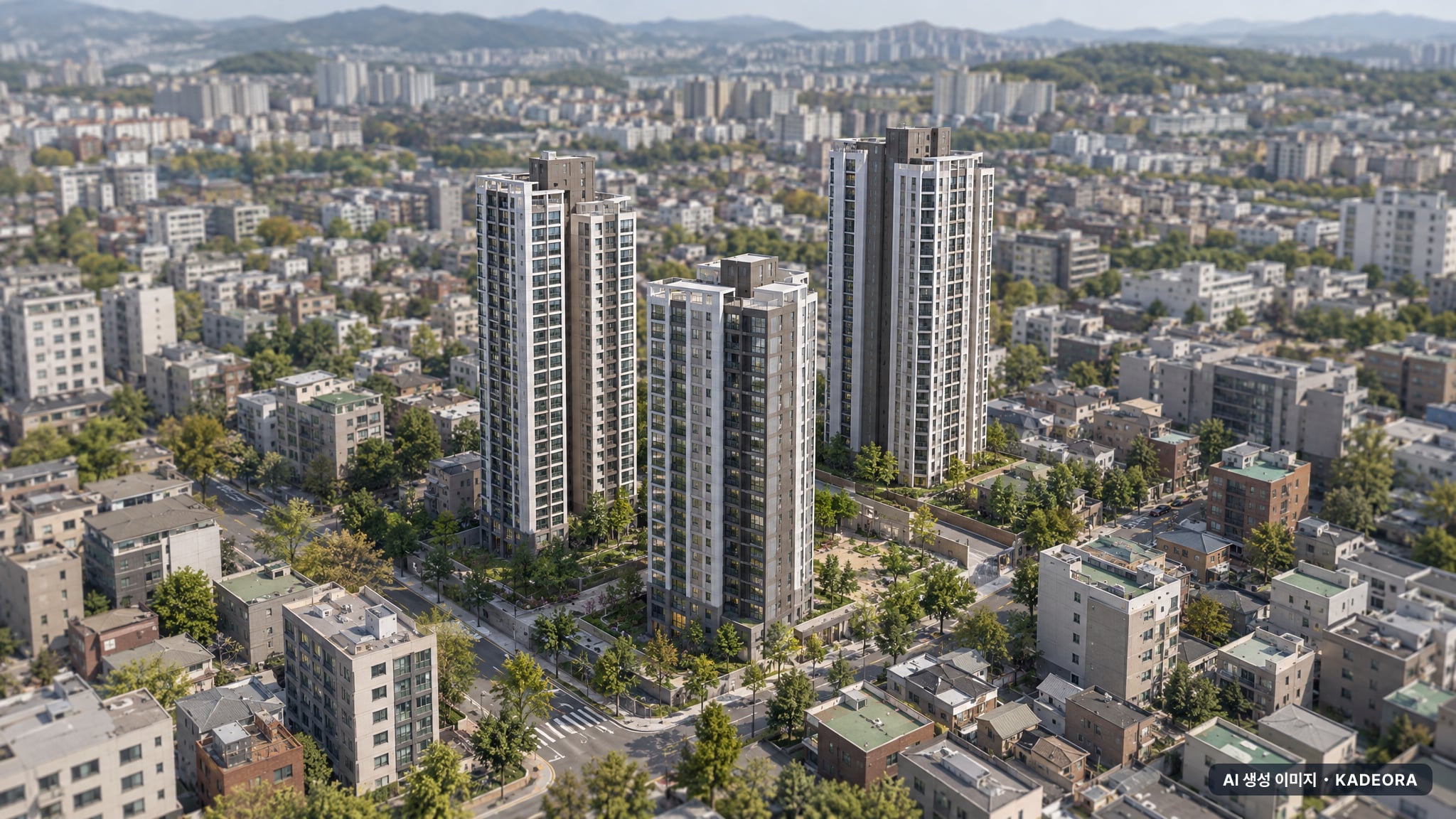 울산역 폴리시아 아이유쉘 단지 전경 AI 상상도(주간 항공) — 울주군 357세대