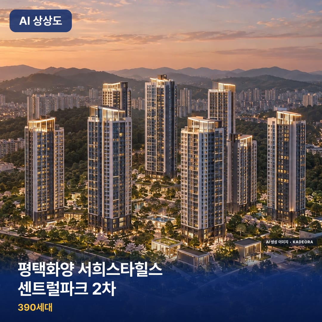 평택화양 서희스타힐스 센트럴파크 2차 AI 상상도