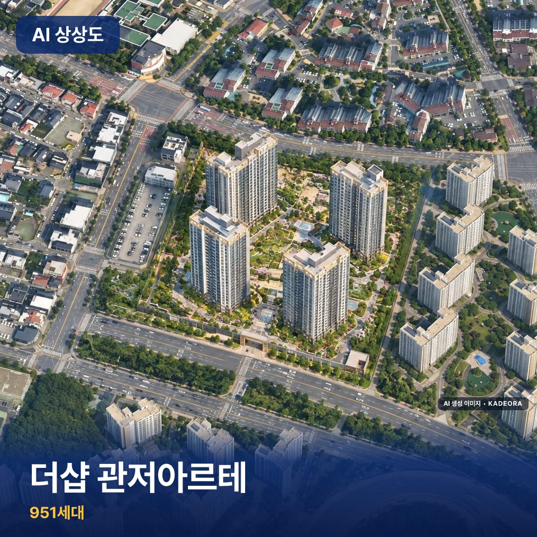 더샵 관저아르테 단지 썸네일 — AI 생성 이미지