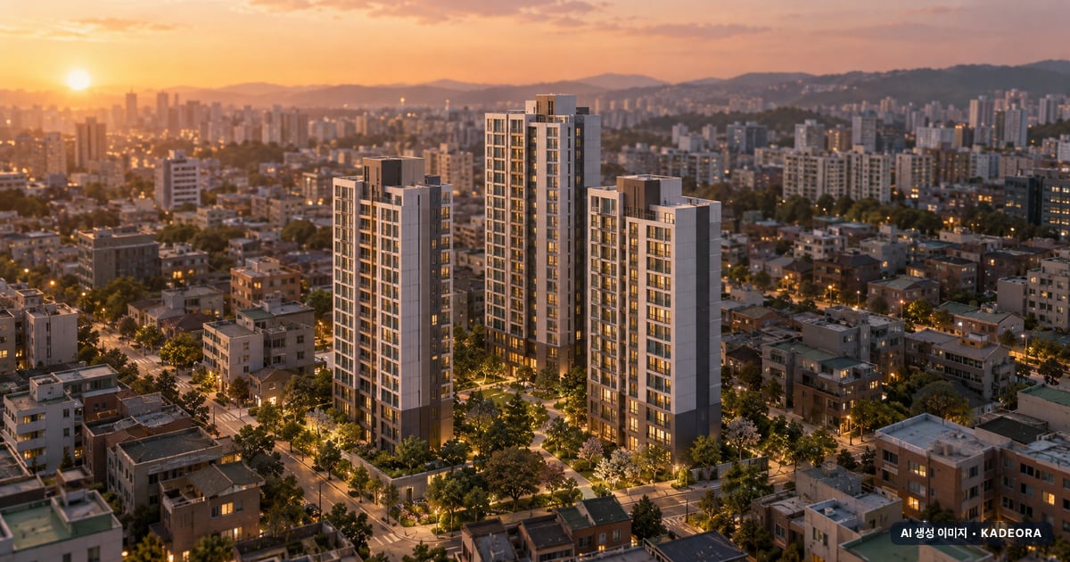 서수원 에피트 센트럴마크(M2BL) 3개동·최고 25층·총 280세대 기준 AI 상상도(노을 항공) — 실제와 다를 수 있음
