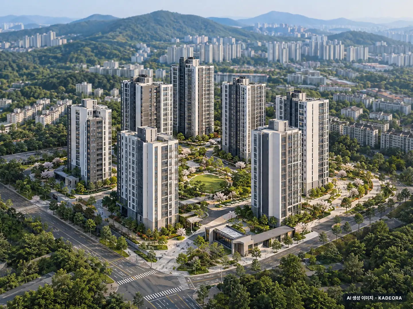 운정 아이파크 포레스트(2차) 이번 20세대 공급 기준 AI 상상도(주간 항공) — 실제와 다를 수 있음