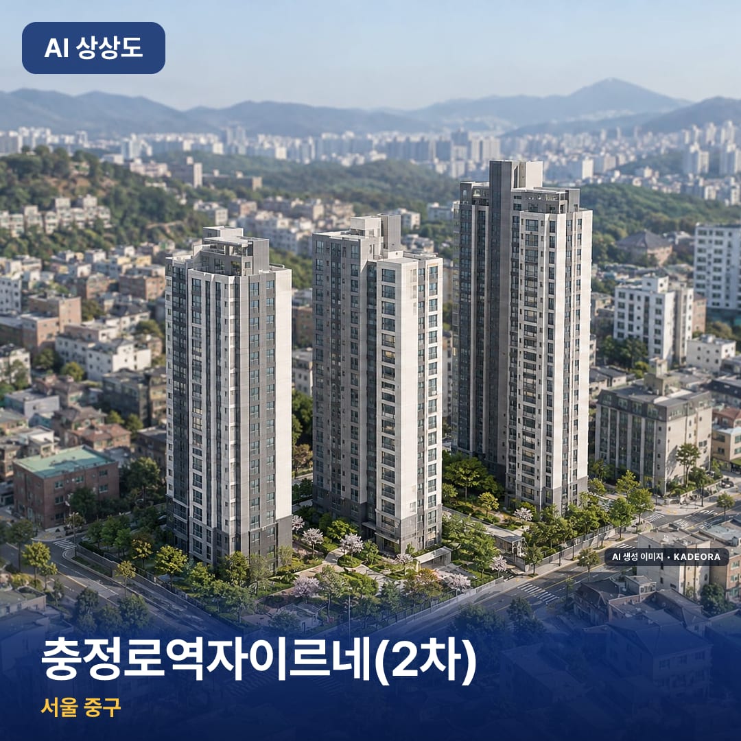 충정로역자이르네(2차) AI 상상도 — AI 생성 상상도 · 실제와 다를 수 있음