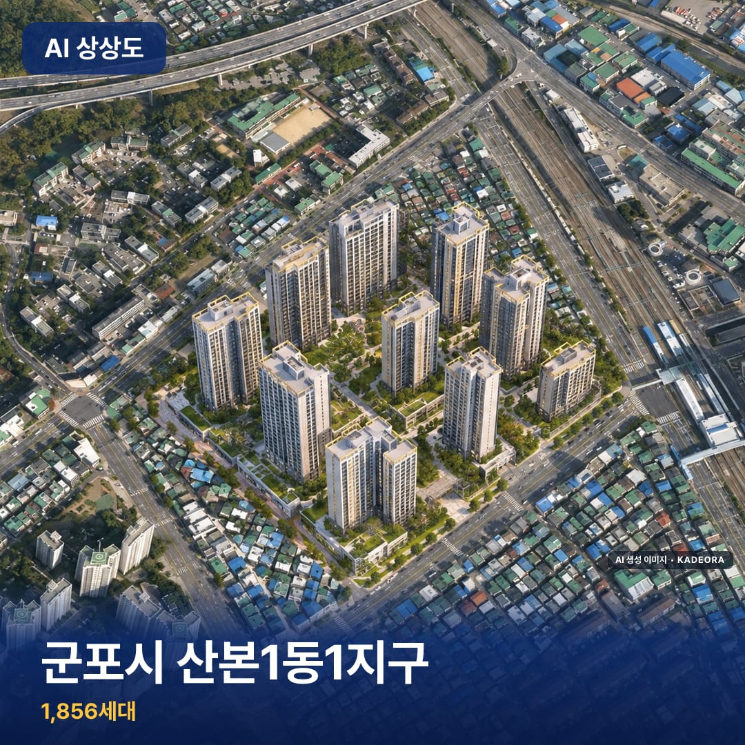 군포시 산본1동1지구 단지 썸네일 — AI 생성 이미지