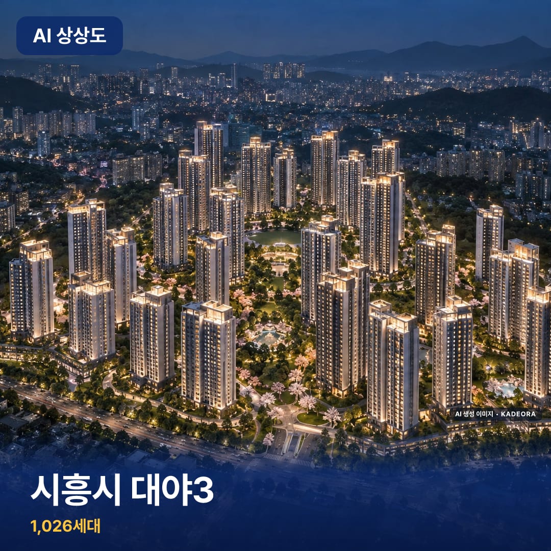 시흥시 대야3 단지 썸네일 — AI 생성 이미지